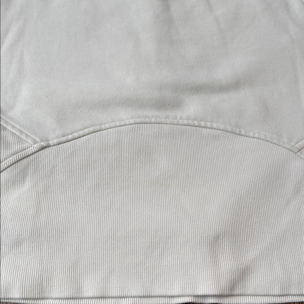 Lululemon x Peloton Scuba Oversized Funnel Neck Half Zip color is Bone size XS/S - Picture 14 of 14